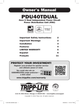 Tripp Lite PDU40TDUAL PDU Owner's manual