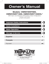 Tripp Lite OMNIVSINT1500XL Owner's manual