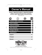 Tripp Lite SMARTINT2200VS/SMARTINT3000VS UPS Owner's manual