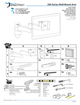 Ergotron 200 Series Wall Mount Arm, 2 Extensions User guide