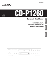 TEAC CD-P1260 Owner's manual