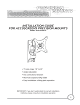 AccuScreens APM1024WTR Installation guide