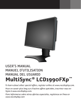 NEC Multisync LCD1990FXP-BK User manual