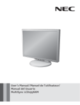 NEC MultiSync LCD195NXM User manual