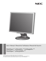 NEC Multisync LCD175VXM+BK User manual