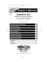 Tripp Lite SMART2200SLT/SMART3000SLT UPS Owner's manual
