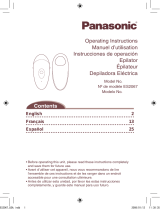 Panasonic Epiglide Ultra Operating instructions