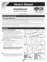 Tripp-Lite 4POSTRAILKIT Rackmount Shelf Owner's manual