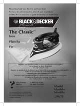 BLACK DECKER The Classic Iron User manual