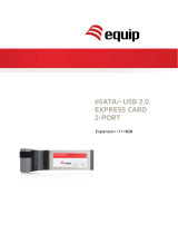 Equip eSATA/-USB 2.0 Express Card/34, 2-Port Specification
