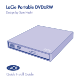 LaCie Portable DVD RW Design by Sam Hecht User manual