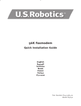 US Robotics 56K Faxmodem Installation guide