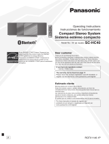 Panasonic SC-HC40 User manual
