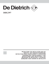 De Dietrich DHG397XP1 User manual