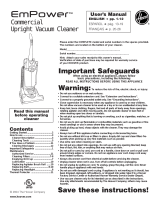 Hoover C1660-900 User manual