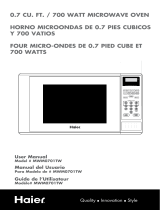 Haier MWM0701TW - 0.7 cu. Ft. 700 Watt Touch Microwave User manual