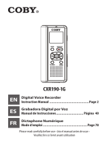 COBY electronic CXR190 User manual