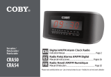 Coby CRA54 - Digital Alarm Clock User manual