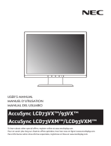 NEC AccuSync LCD93VX User manual