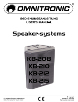 Omnitronic Passive speaker-systems User manual