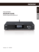 NOXON Noxon A 540 Internet Radio User manual