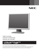 NEC LCD19V-BK User manual