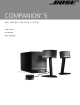 Bose Companion® 5 multimedia speaker system User manual