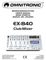 Omnitronic EX-840 User manual