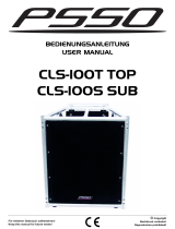 PSSO CLS-100S SUB User manual