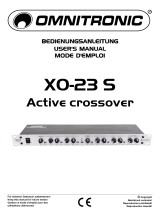 Omnitronic XO-23S Active crossover User manual