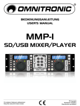 Omnitronic MMP-1 SD/USB mixer/player User manual
