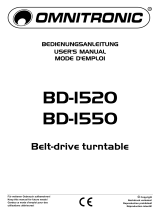 Omnitronic BD-1550 User manual