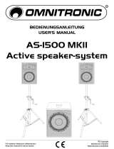 Omnitronic AS-1500 MKII User manual