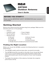 Audiovox ANT800 - HDTV Antenna - Outdoor User manual