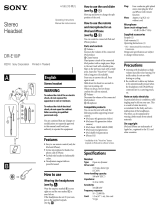 Sony DR-E10iP Operating instructions