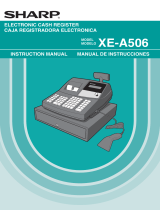 Sharp XE-A506 User manual