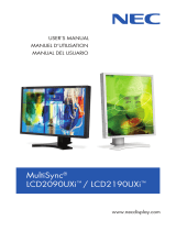 NEC MultiSync LCD2090UXi-1 User manual