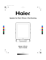Haier IPD-01 2.0 Speaker System - 4 W RMS - iPod Support User manual