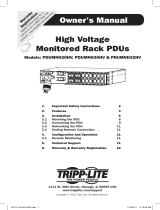 Tripp Lite High Voltage Monitored Rackmount PDU Owner's manual