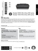 HP Deskjet 2050A All-in-One Printer series - J510 User manual