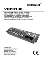 HQ Power 240-channel DMX controller with jog wheels User manual