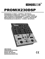 HQ Power Professional DJ mixer 2 channels DSP effects User manual