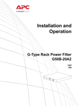 APC APC A/V G-Type Rack Power Filter: G50B User manual