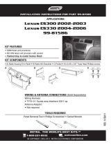 Metra 99-8158G User manual
