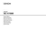 Denon SC-X1000 Owner's manual