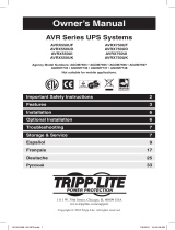 Tripp Lite AVR Series UPS Systems User manual
