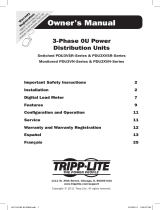 Tripp Lite High Voltage 3-Phase PDU Owner's manual