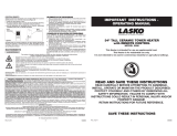 Lasko 5521 Owner's manual
