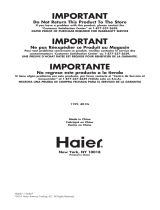Haier HCR27B User manual