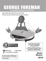 George Foreman GR144 User manual